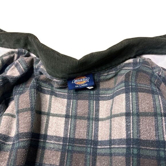 Vintage 90s Dickies White Canvas Detroit Style Jacket Blanket Lined - Picture 11 of 12